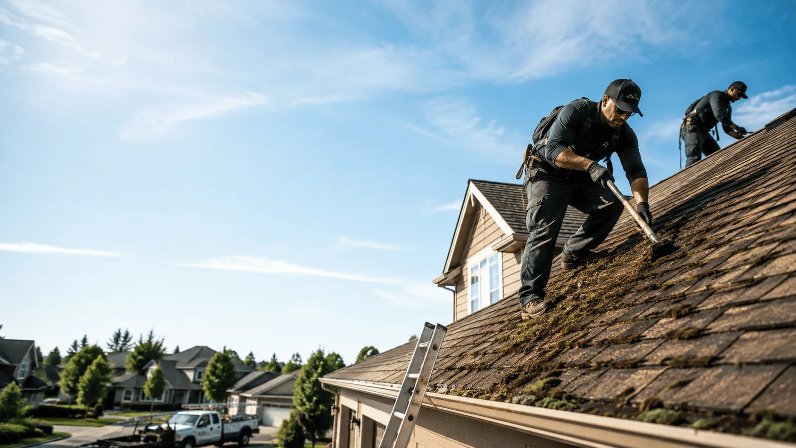 Roof Moss Removal in Omaha, IL near me